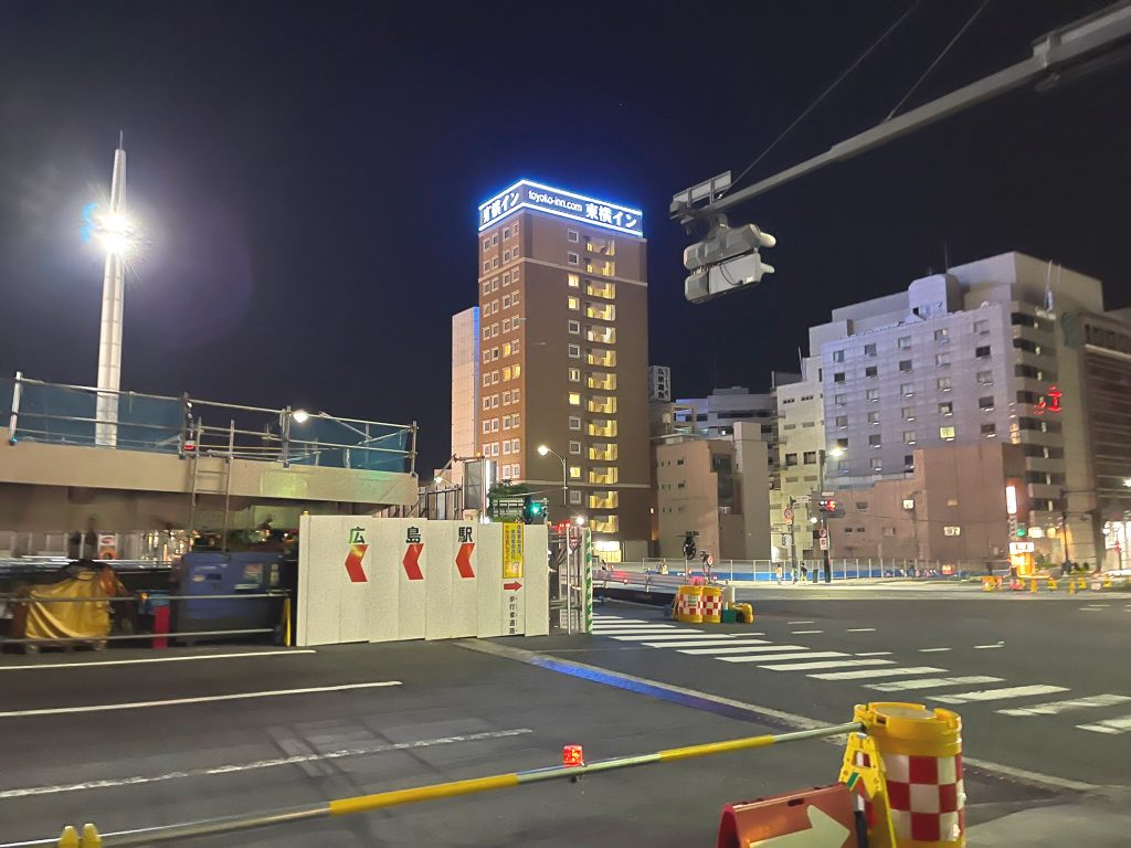 広島電鉄路面電車の広島駅南口ルートの再整備！2024年7月6日の状況はこんな感じ。広島B級観光地